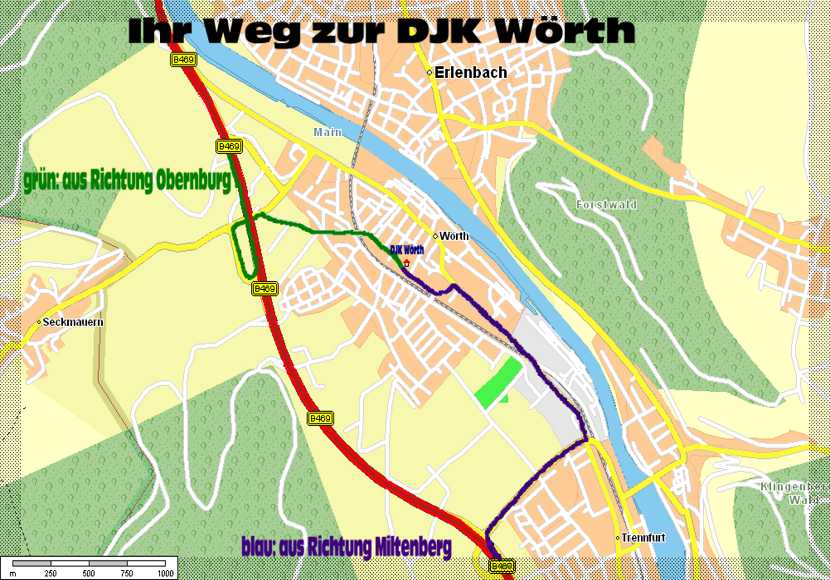 weg zur djk-kegelbahn ratskeller